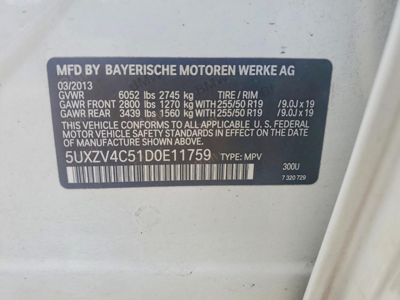 2013 BMW X5 xDrive35I - zdjęcie 12