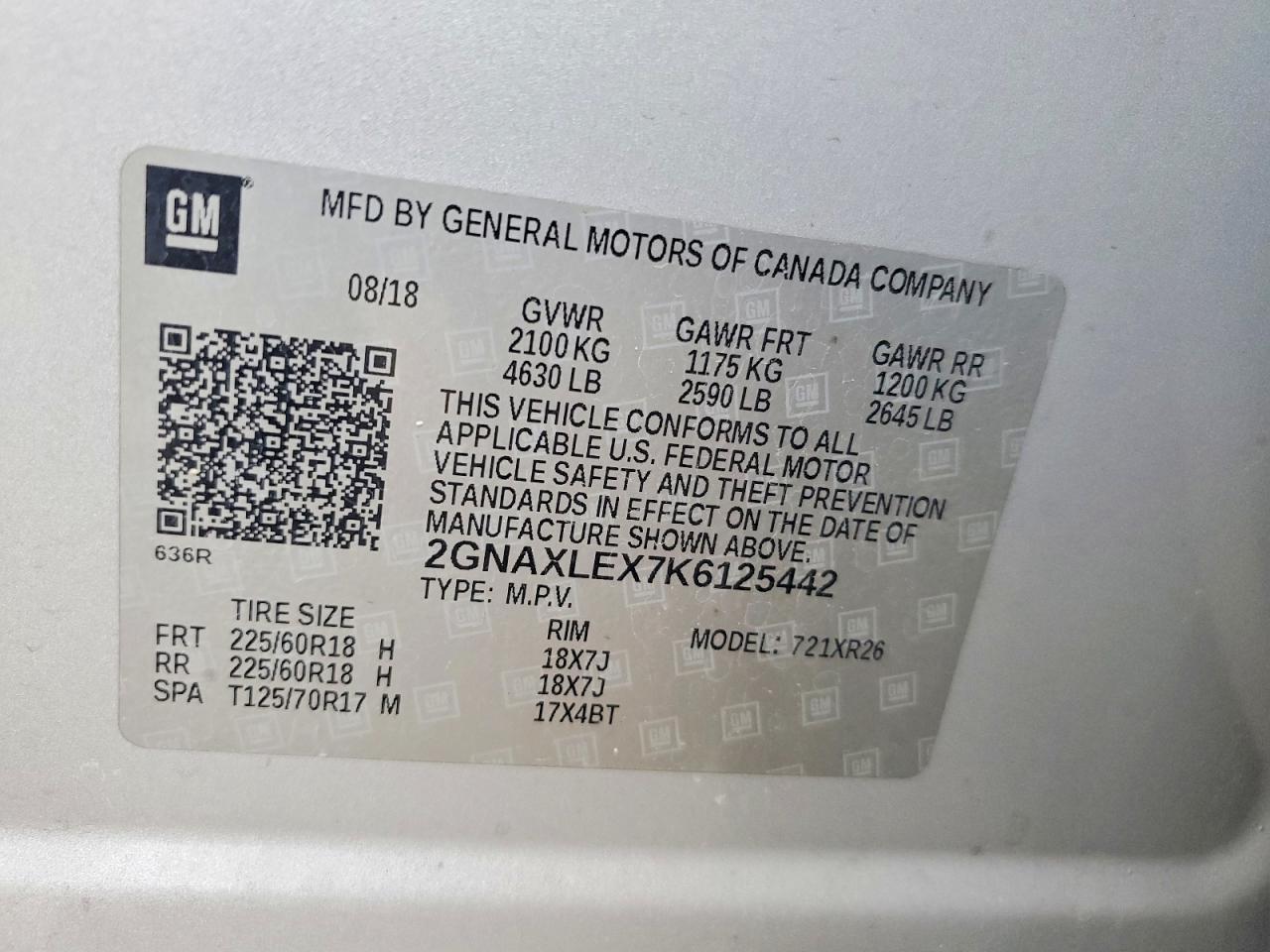 2019 Chevrolet Equinox Lt - zdjęcie 13
