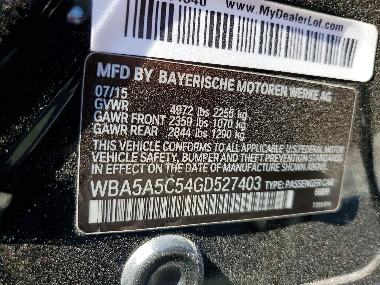 2016 BMW 528 I - zdjęcie 12
