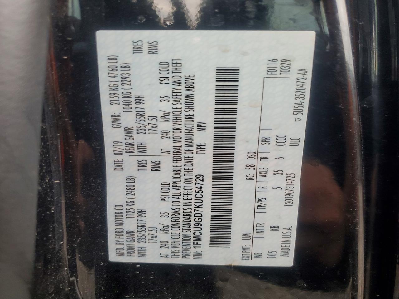 2019 Ford Escape Se - zdjęcie 13