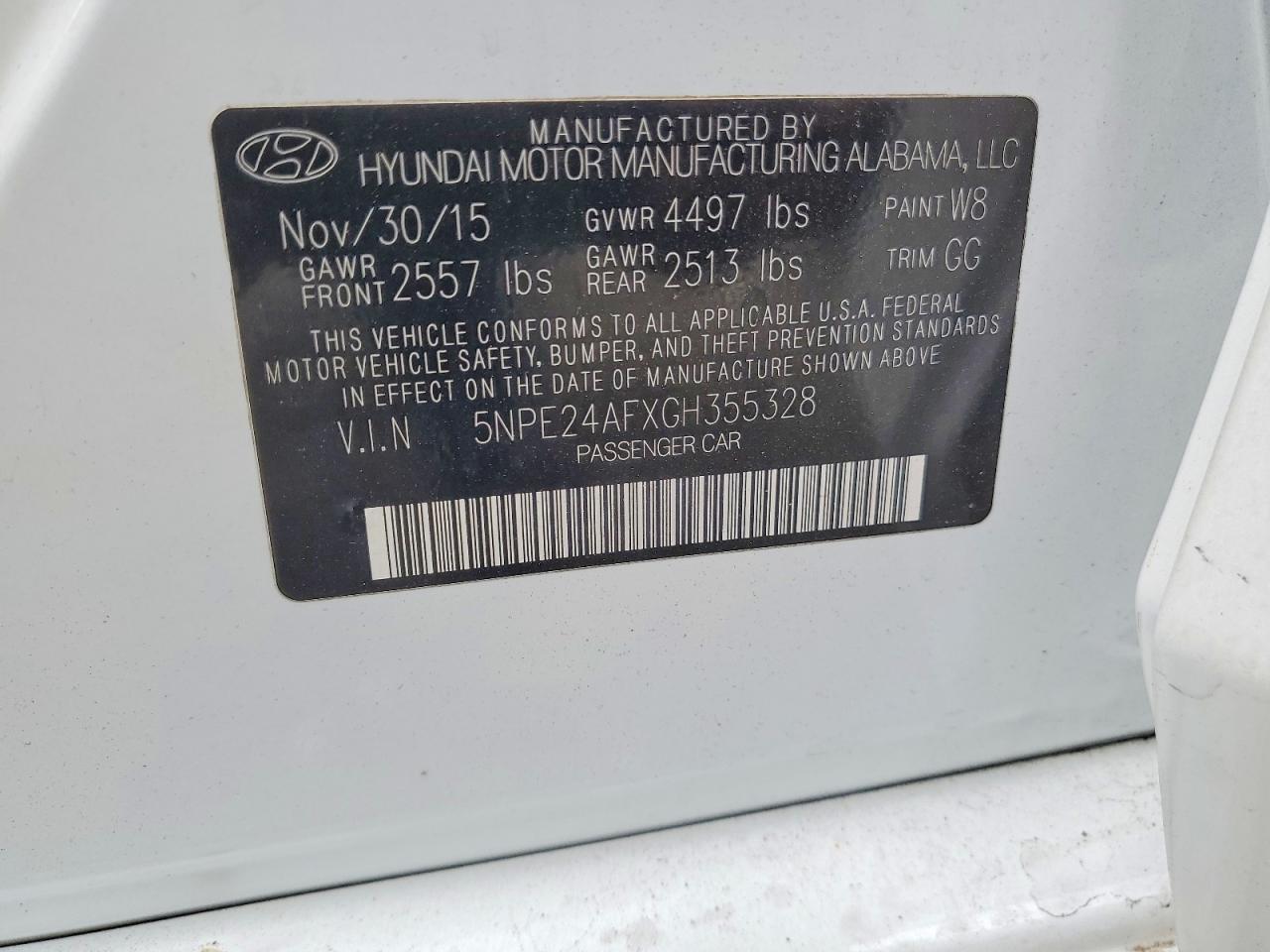 2016 Hyundai Sonata Se - zdjęcie 12