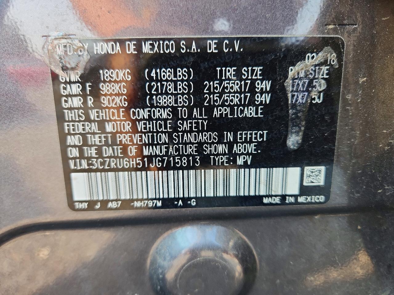 2018 Honda Hr-V Ex - zdjęcie 13