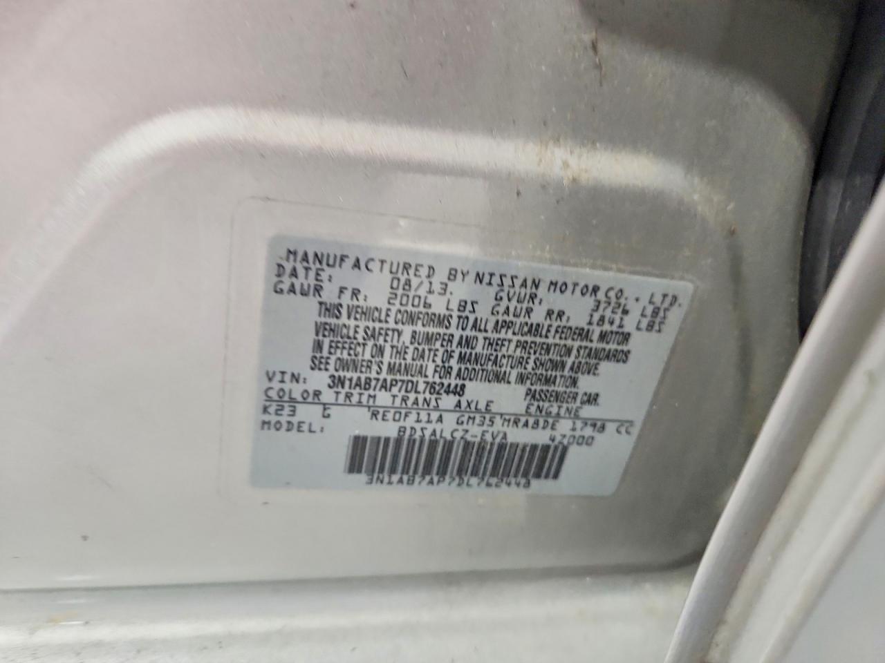 2013 Nissan Sentra S - zdjęcie 12