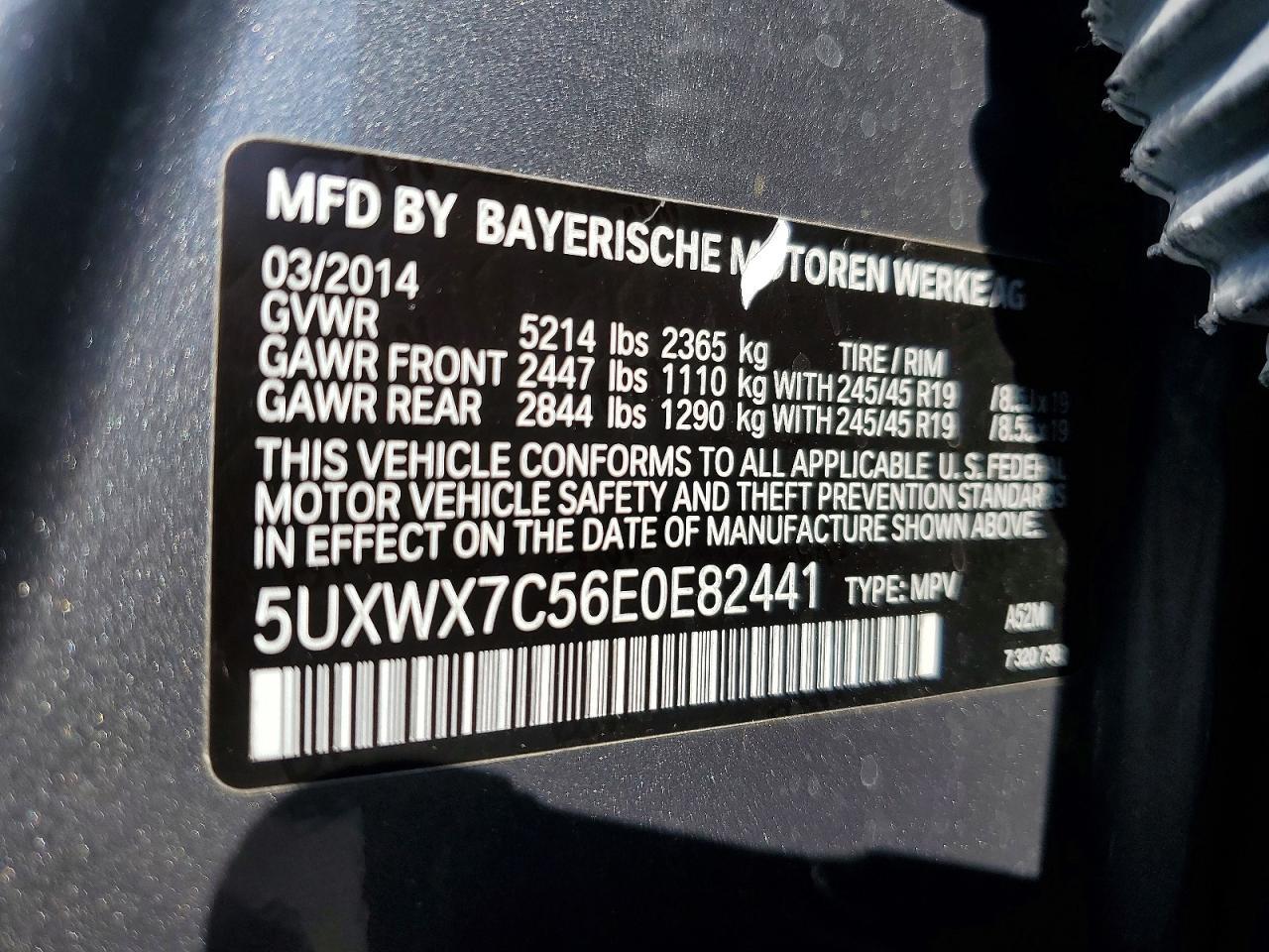 2014 BMW X3 xDrive35I - zdjęcie 12