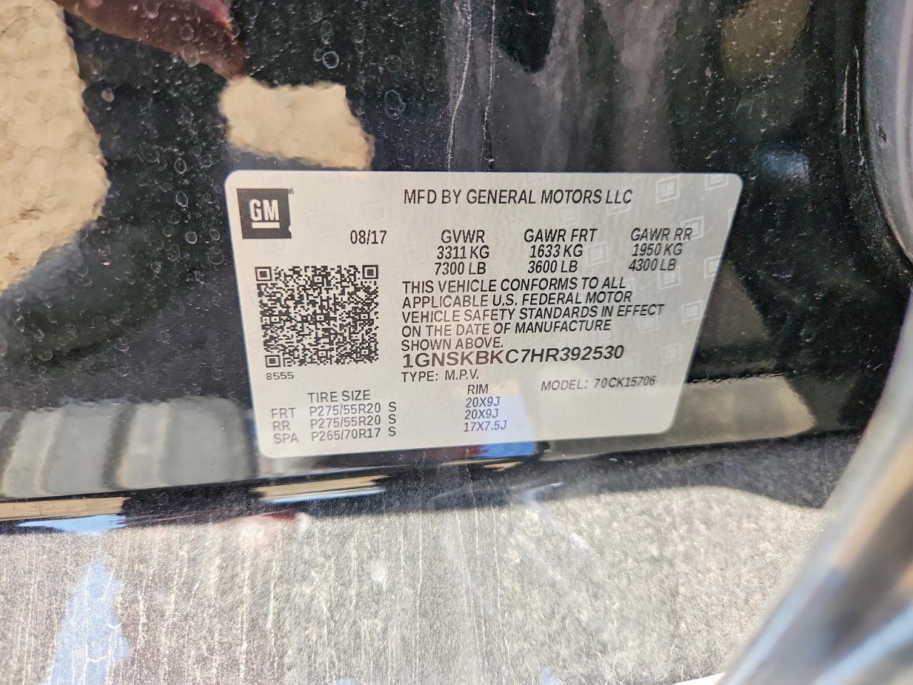 2017 Chevrolet Tahoe K1500 Lt - zdjęcie 13