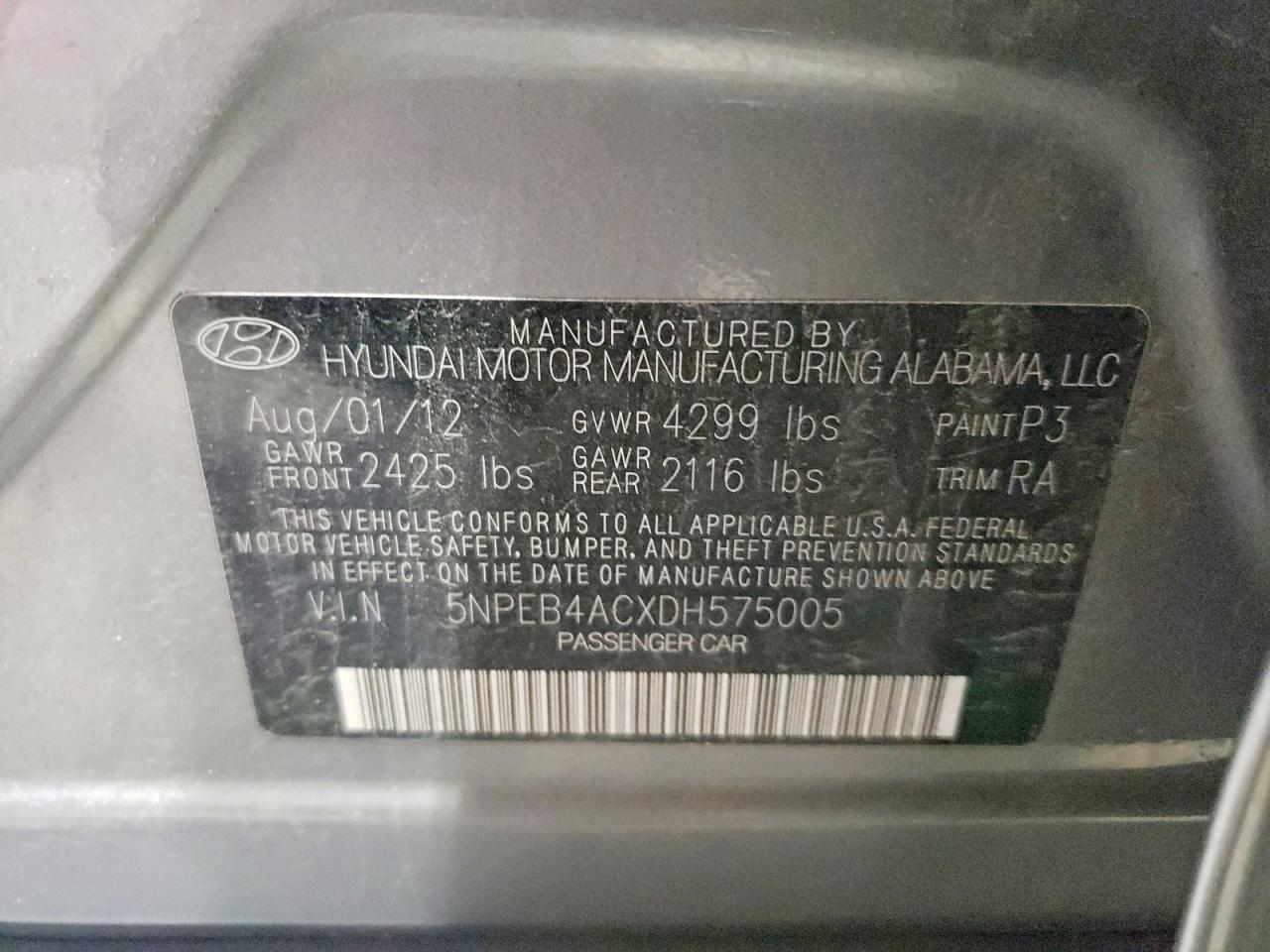 2013 Hyundai Sonata Gls - zdjęcie 12
