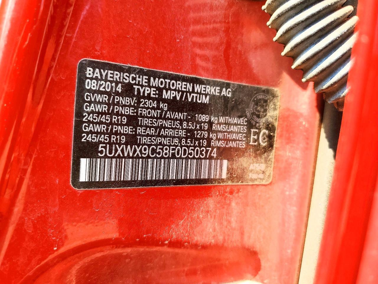 2015 BMW X3 xDrive28I - zdjęcie 13