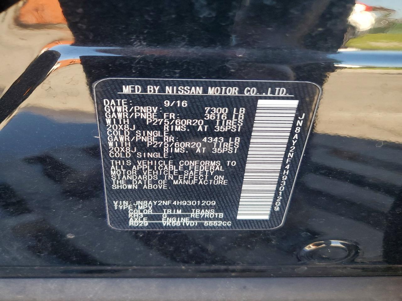 2017 Nissan Armada Platinum - zdjęcie 14