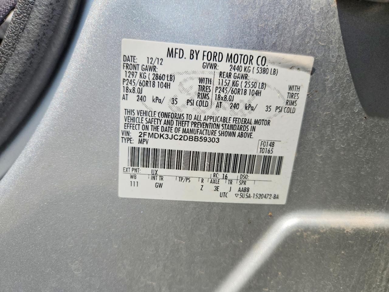 2013 Ford Edge Sel - zdjęcie 12