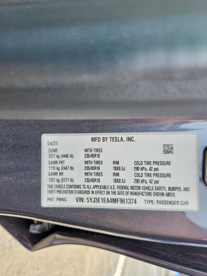 2021 Tesla Model 3 - zdjęcie 12
