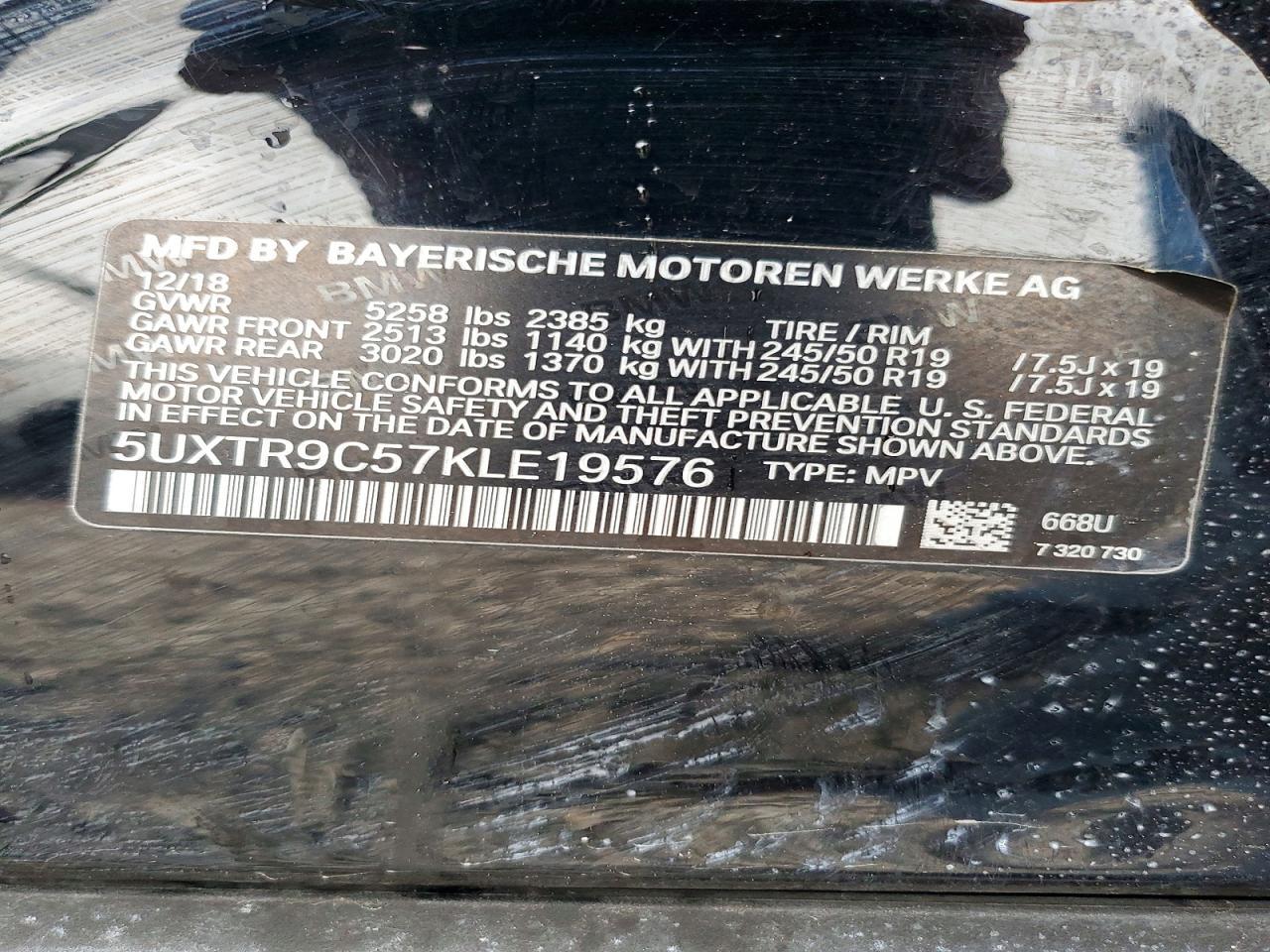 2019 BMW X3 xDrive30I - zdjęcie 14