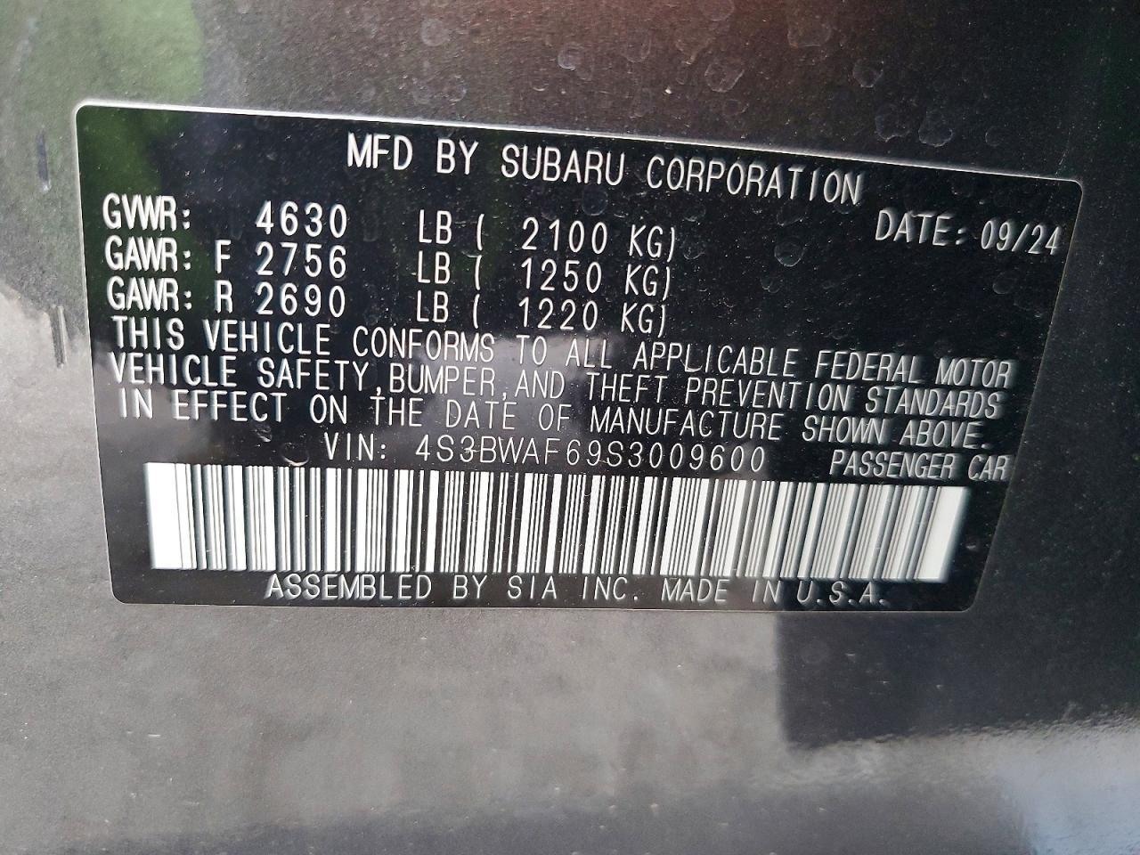 2025 Subaru Legacy Premium - zdjęcie 12