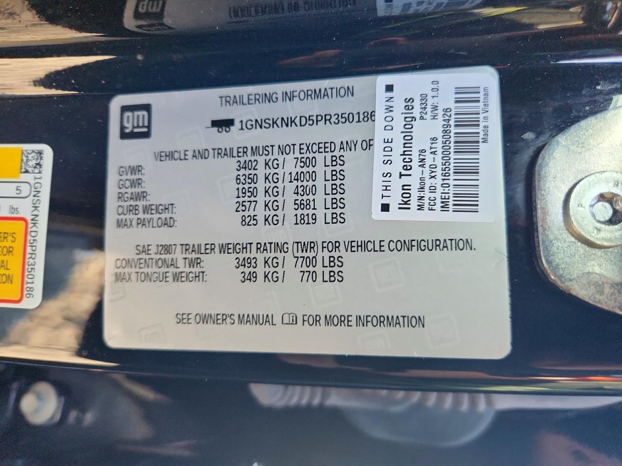 2023 Chevrolet Tahoe K1500 Lt - zdjęcie 14