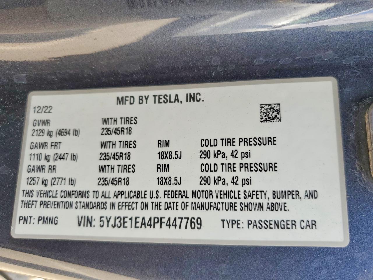 2023 Tesla Model 3 - zdjęcie 12