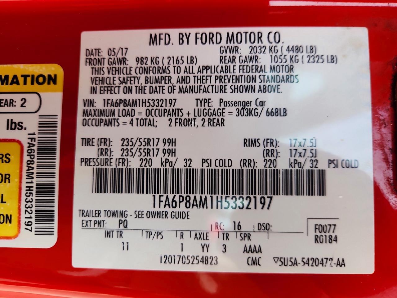 2017 Ford Mustang V6 Coupe - zdjęcie 12