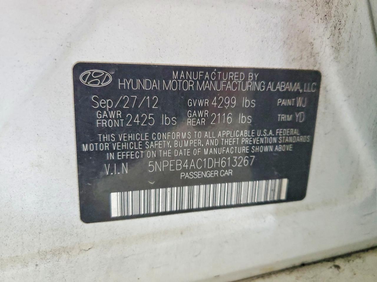 2013 Hyundai Sonata Gls - zdjęcie 12