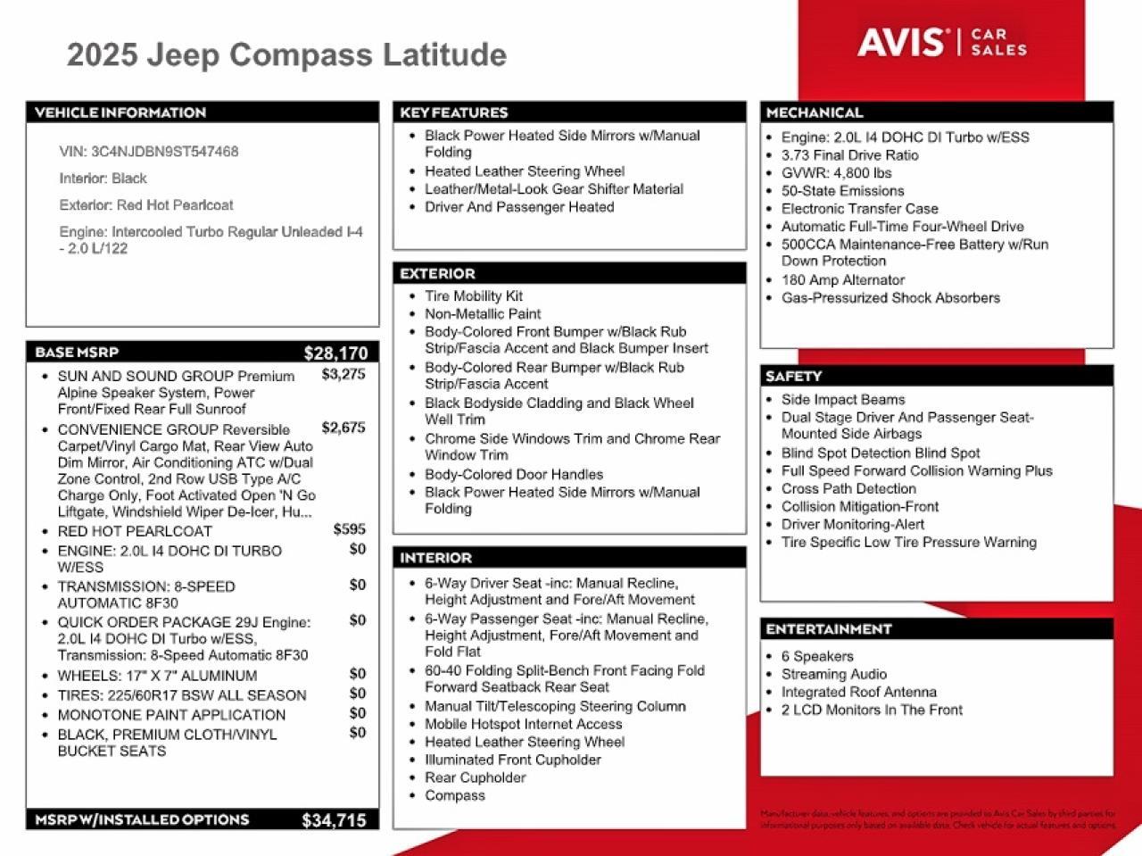 2025 Jeep Compass Latitude - zdjęcie 13