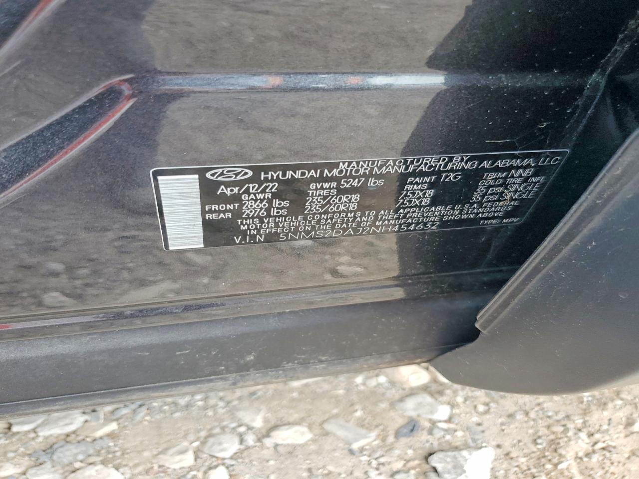 2022 Hyundai Santa Fe Sel - zdjęcie 12