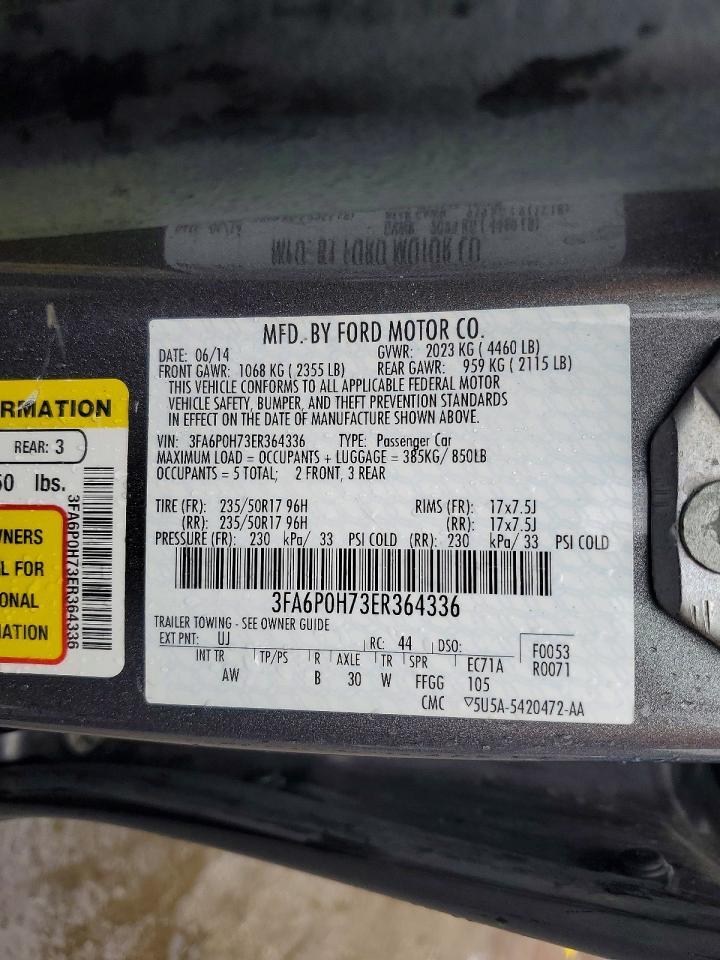 2014 Ford Fusion Se - zdjęcie 12