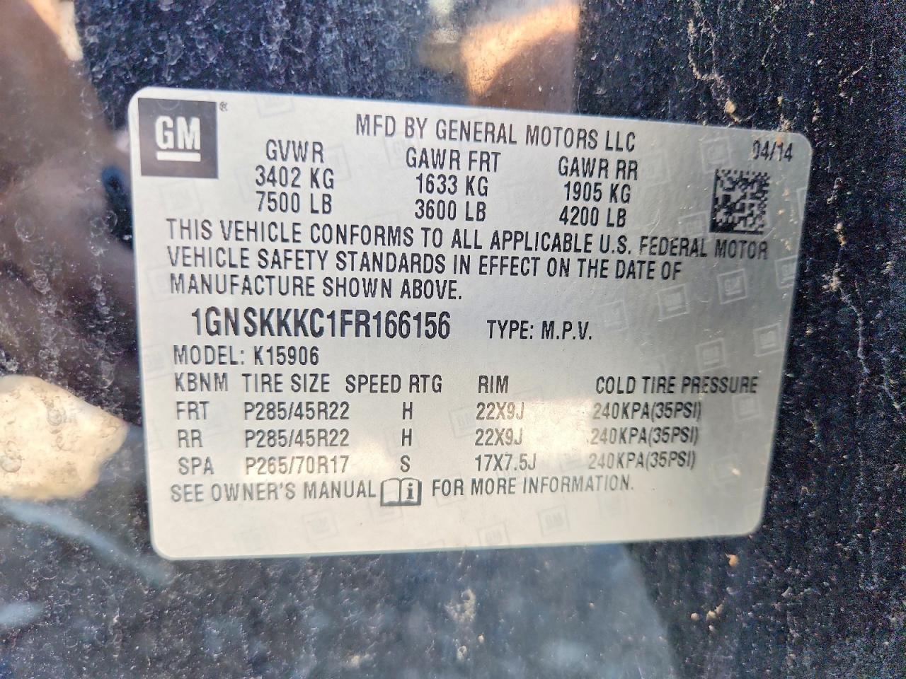 2015 Chevrolet Suburban K1500 Ltz - zdjęcie 13