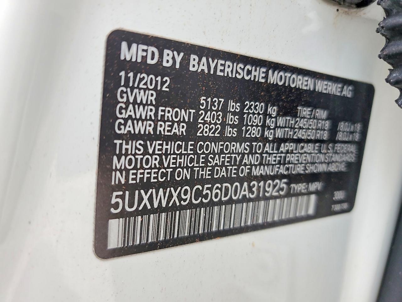 2013 BMW X3 xDrive28I - zdjęcie 12