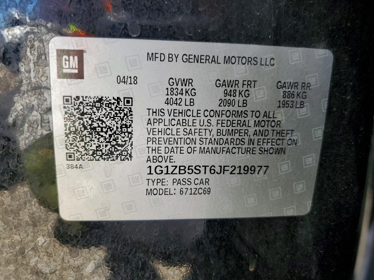 2018 Chevrolet Malibu Ls - zdjęcie 12