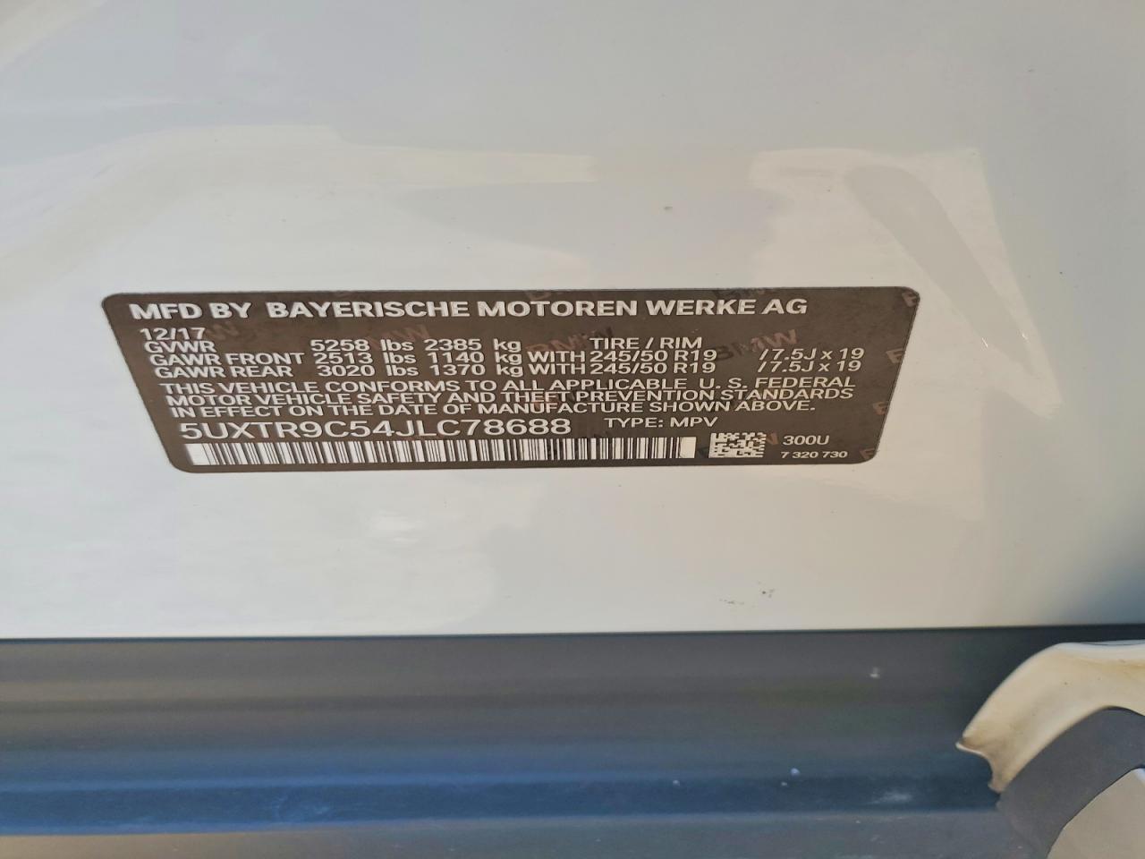 2018 BMW X3 xDrive30I - zdjęcie 13