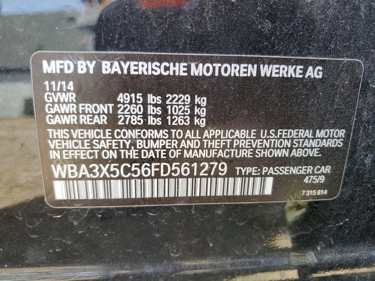 2015 BMW Seria 3 328i - zdjęcie 12