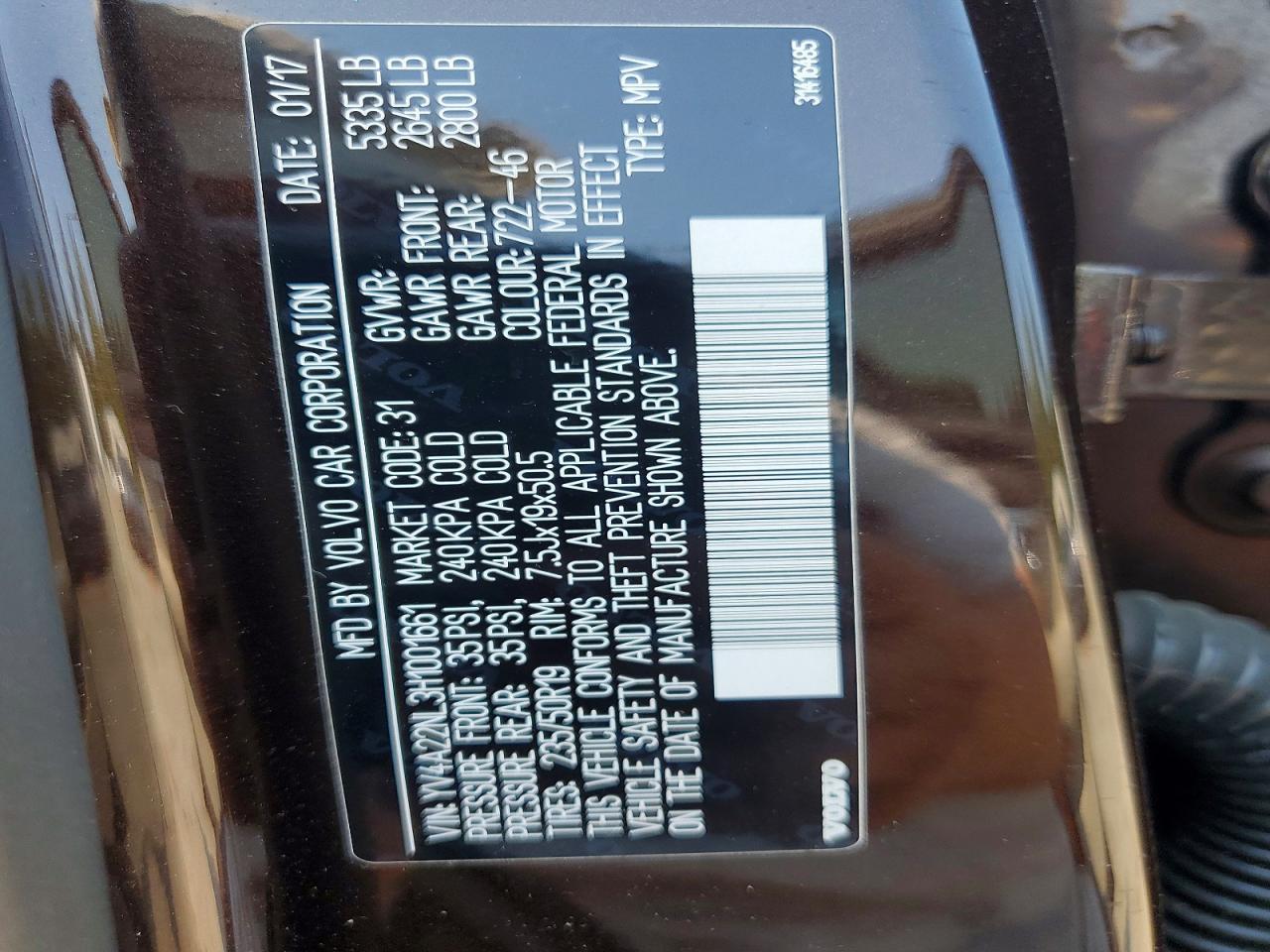 2017 Volvo V90 Cross Country T6 Inscription - zdjęcie 14