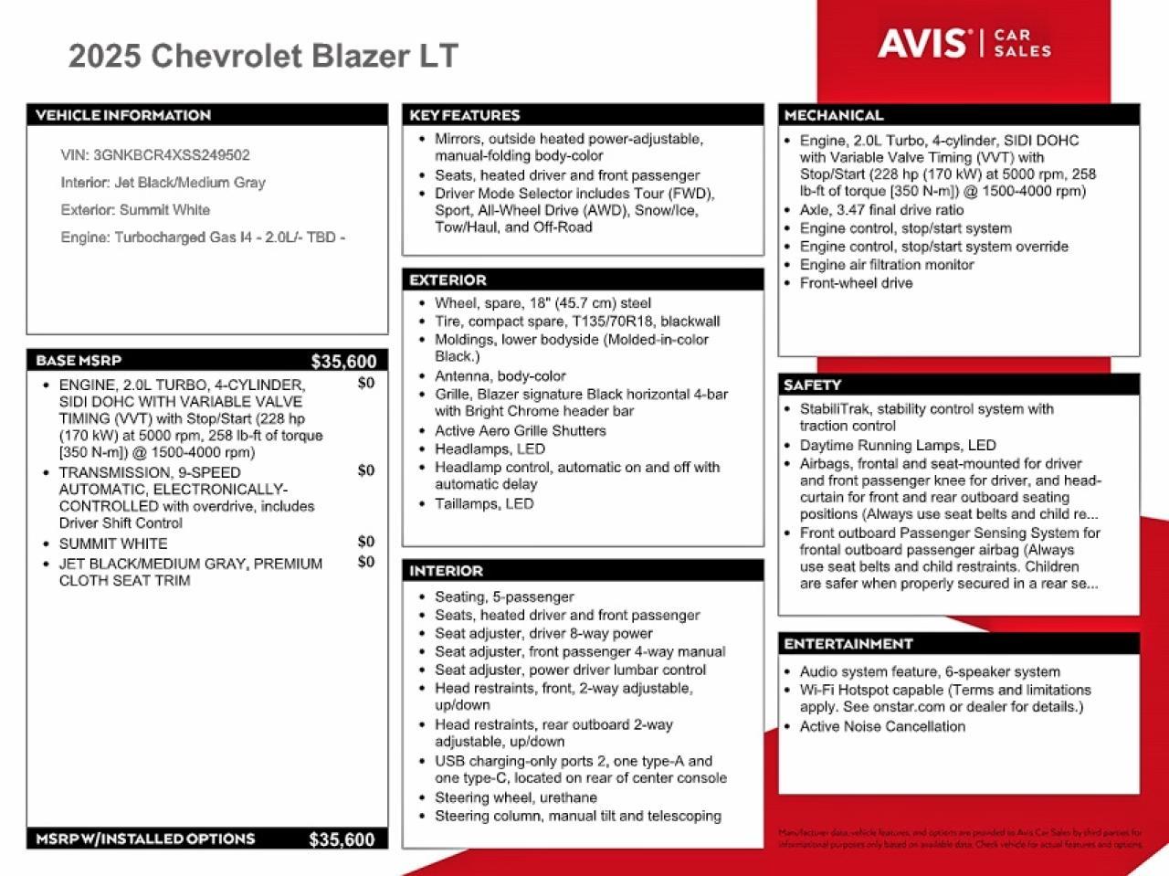 2025 Chevrolet Blazer 2Lt - zdjęcie 13