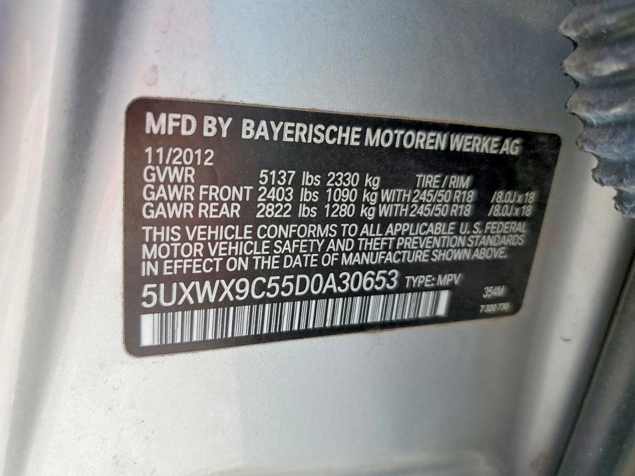 2013 BMW X3 xDrive28I - zdjęcie 12