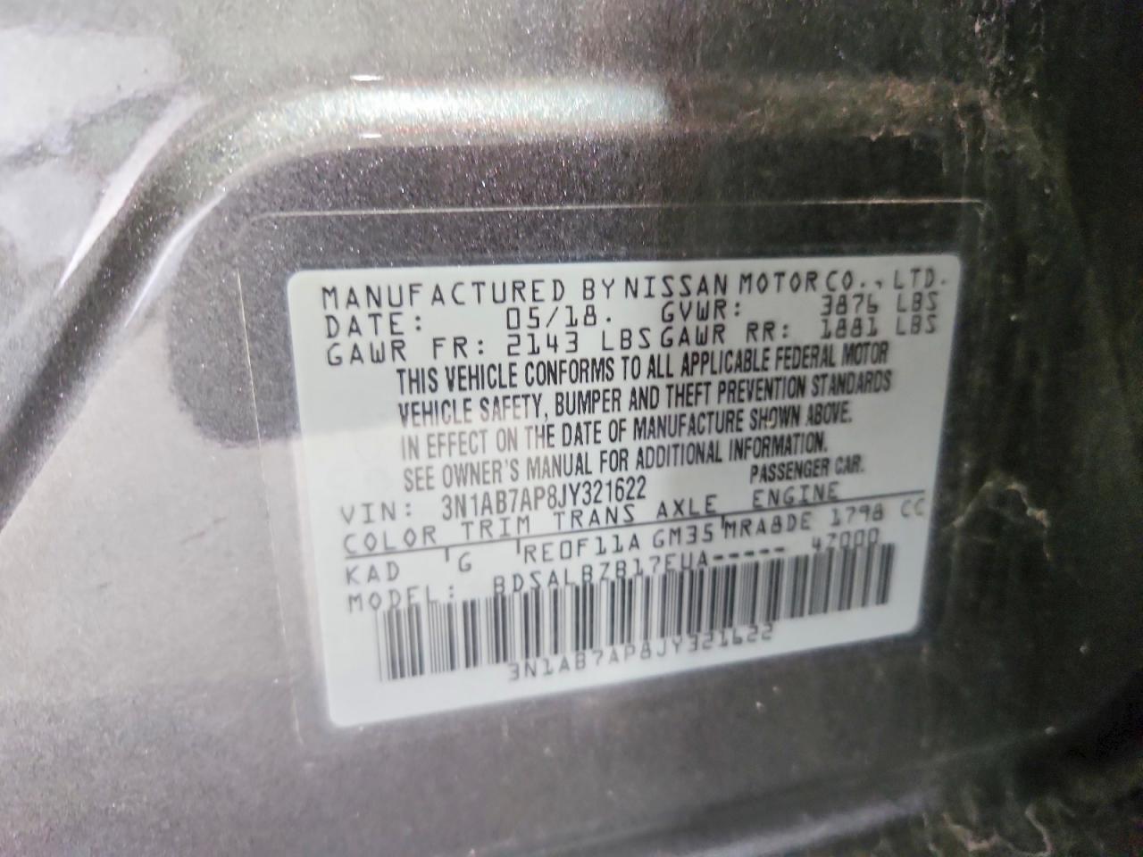 2018 Nissan Sentra S - zdjęcie 13