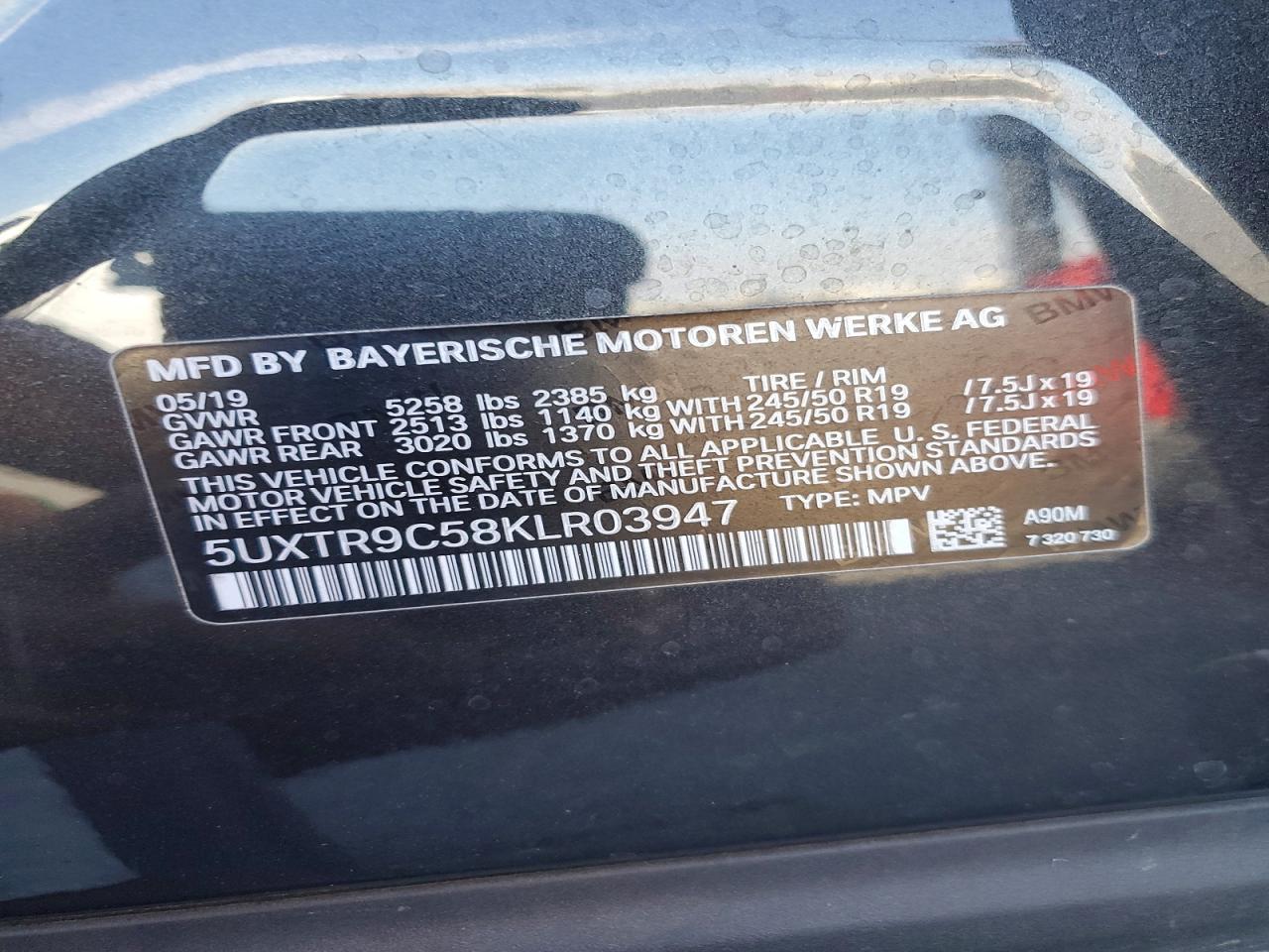 2019 BMW X3 xDrive30I - zdjęcie 13