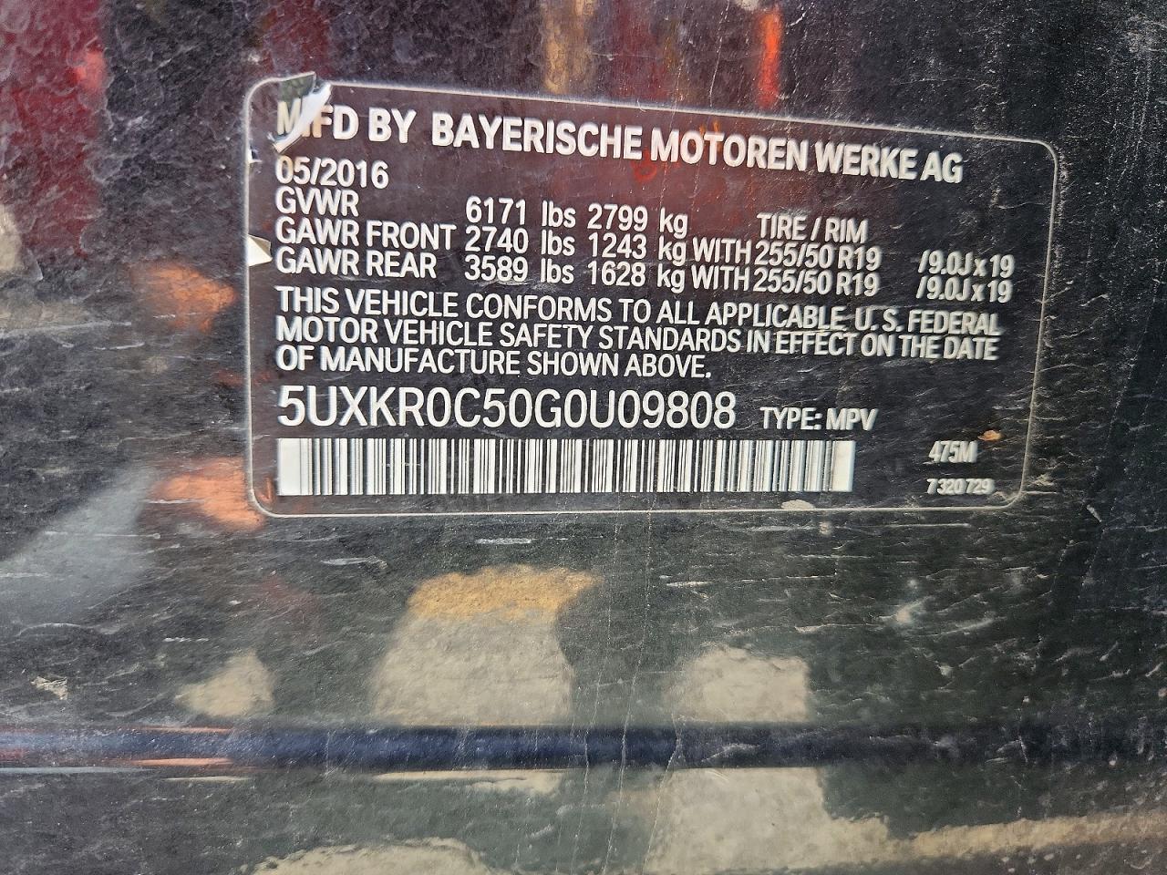 2016 BMW X5 xDrive35I - zdjęcie 13