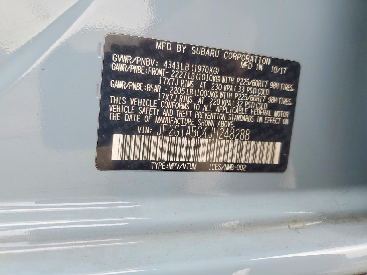 2018 Subaru Crosstrek Premium - zdjęcie 14
