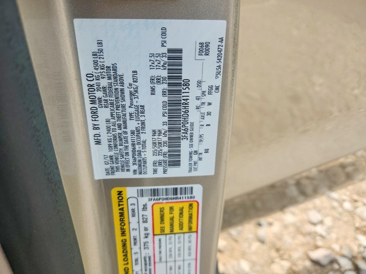 2017 Ford Fusion Se - zdjęcie 12