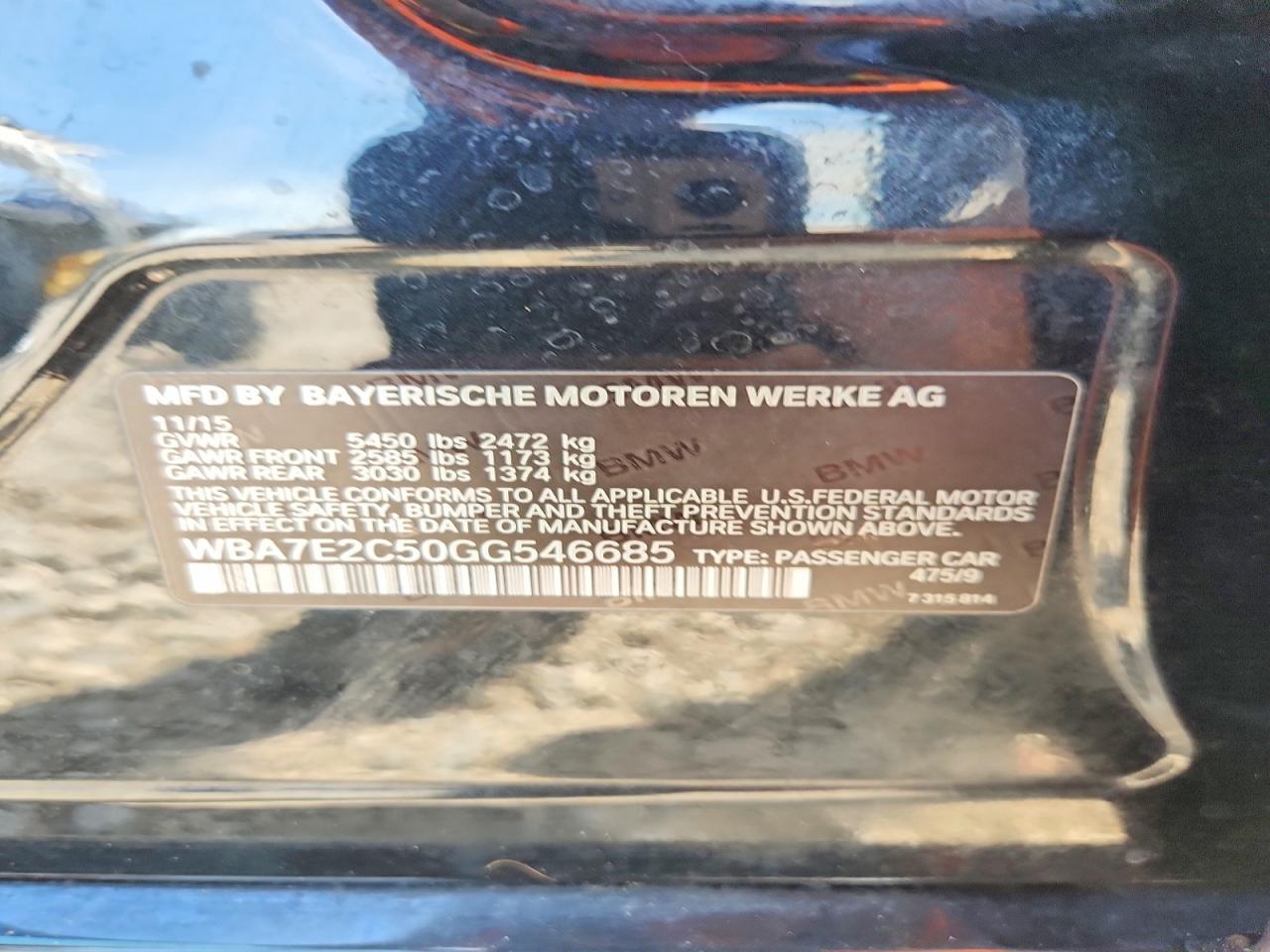 2016 BMW 740 I - zdjęcie 12