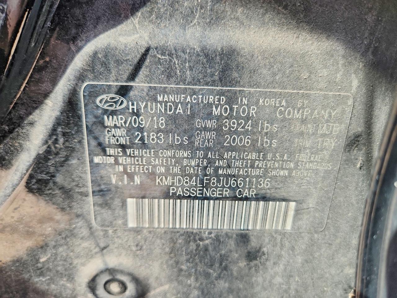 2018 Hyundai Elantra Sel - zdjęcie 13
