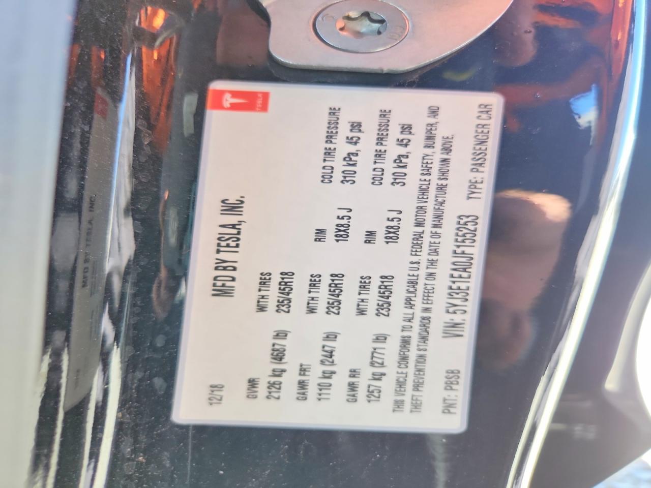 2018 Tesla Model 3 - zdjęcie 13