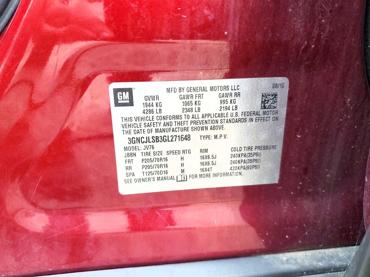 2016 Chevrolet Trax 1Lt - zdjęcie 13