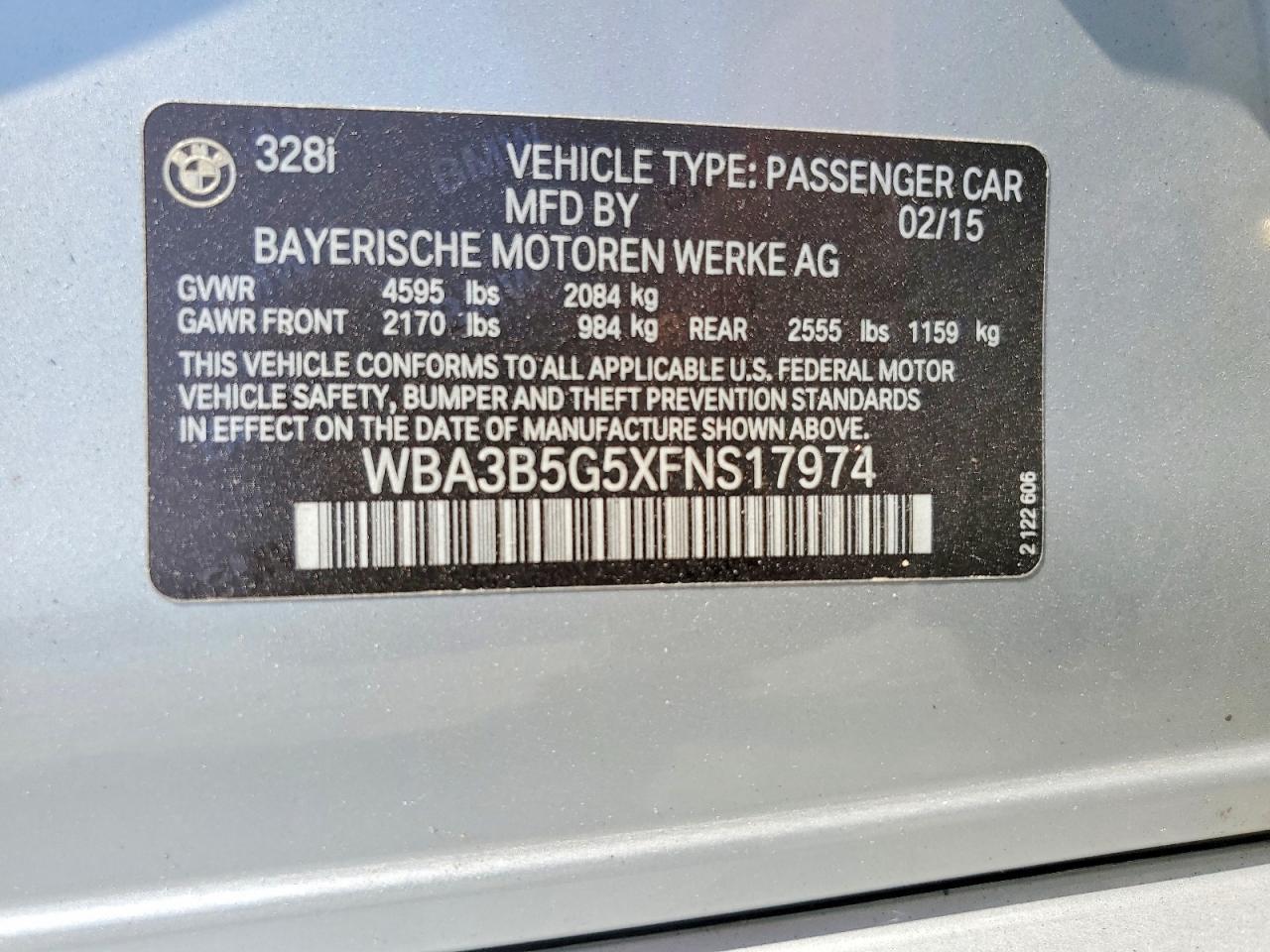 2015 BMW Seria 3 328i - zdjęcie 12