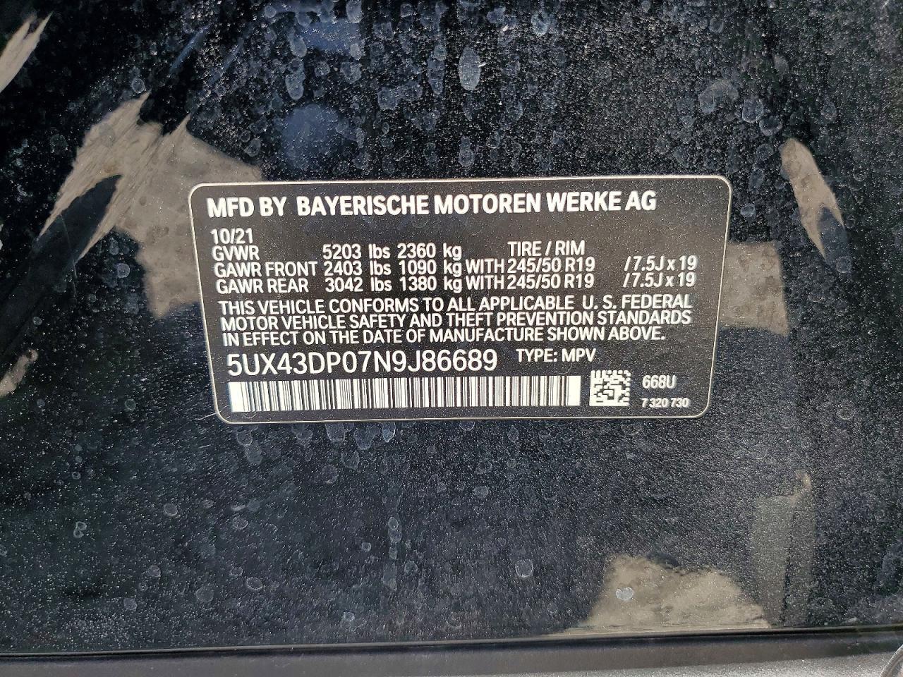 2022 BMW X3 Sdrive30I - zdjęcie 14