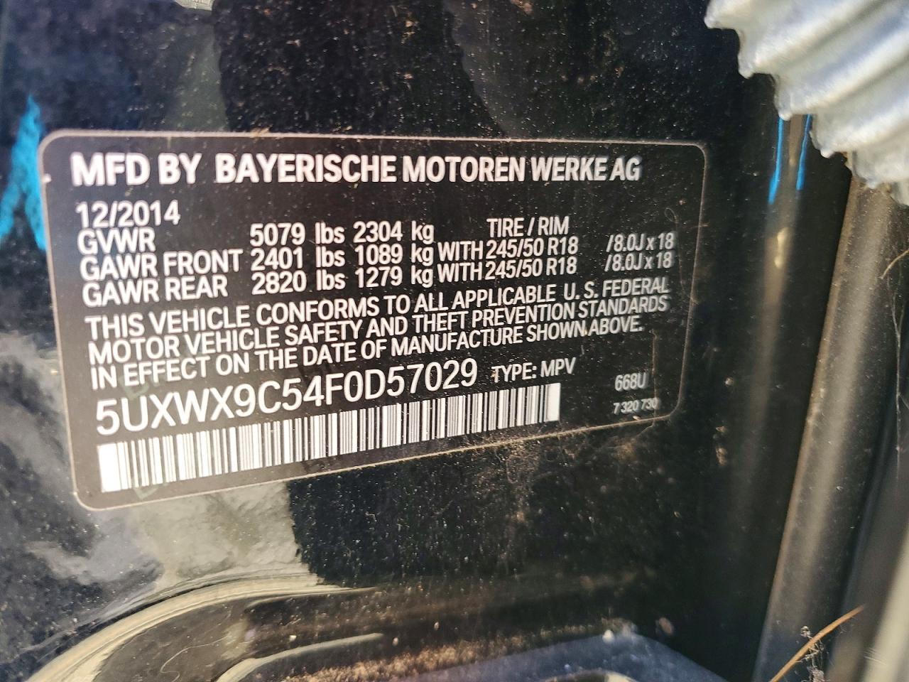 2015 BMW X3 xDrive28I - zdjęcie 13