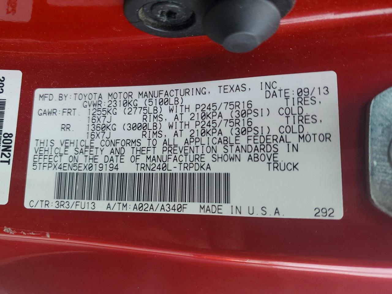 Toyota Tacoma - zdjęcie 13