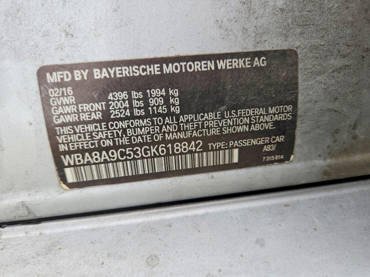 2016 BMW 320 I - zdjęcie 12