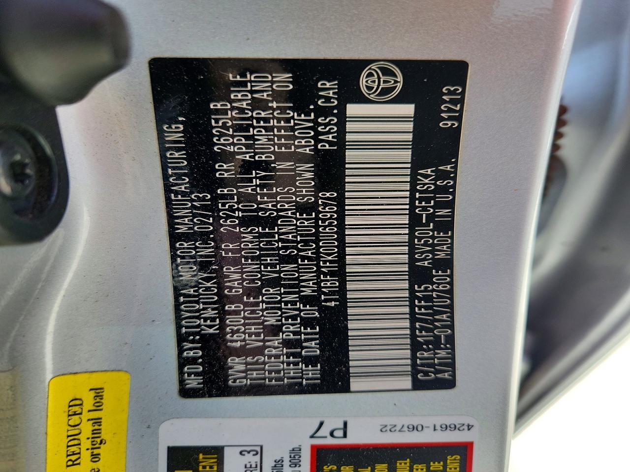 2013 Toyota Camry Se - zdjęcie 12