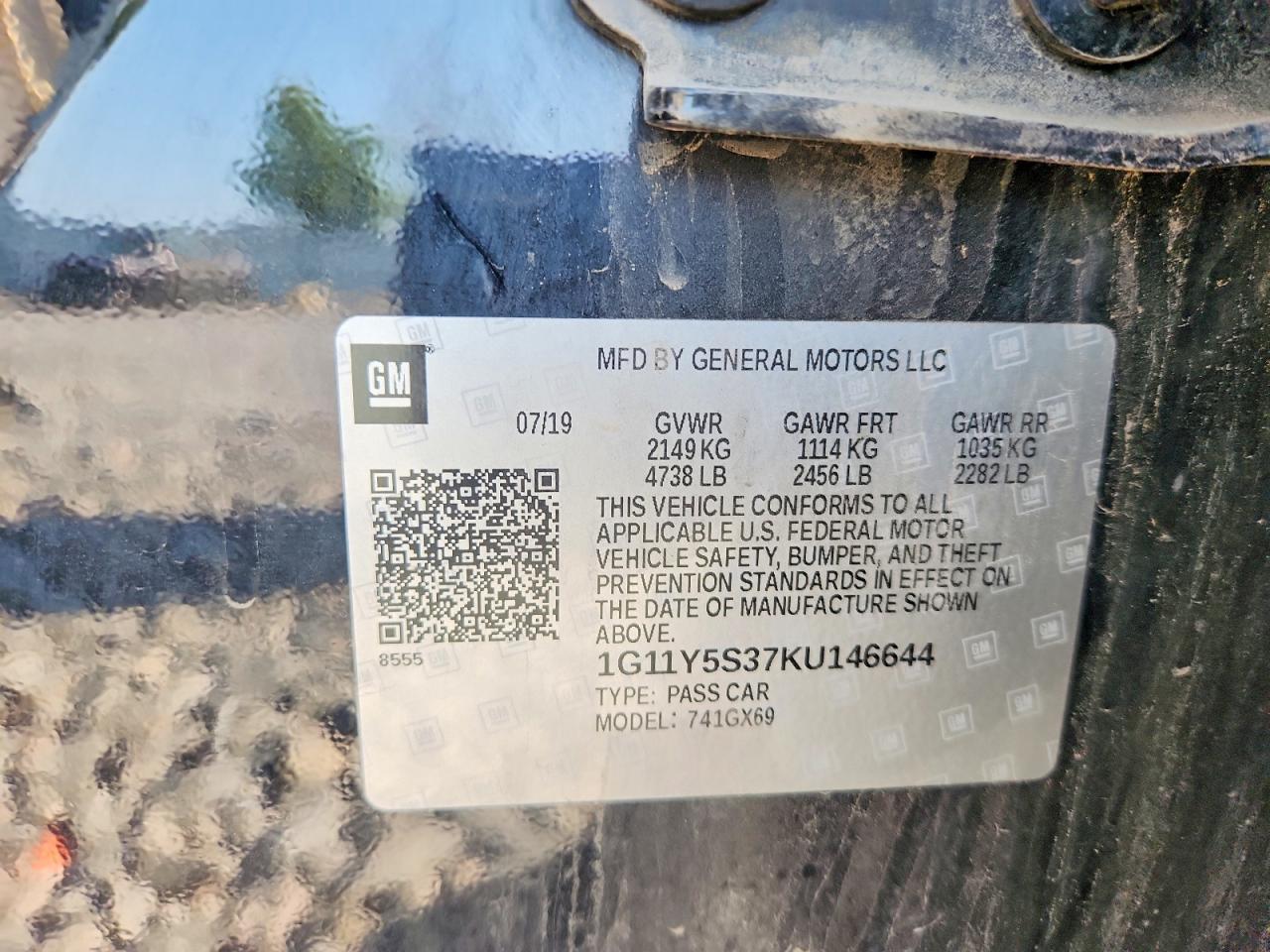 2019 Chevrolet Impala Ls - zdjęcie 12