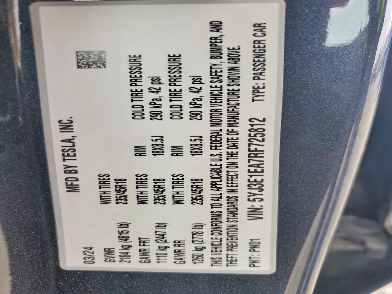 2024 Tesla Model 3 - zdjęcie 13