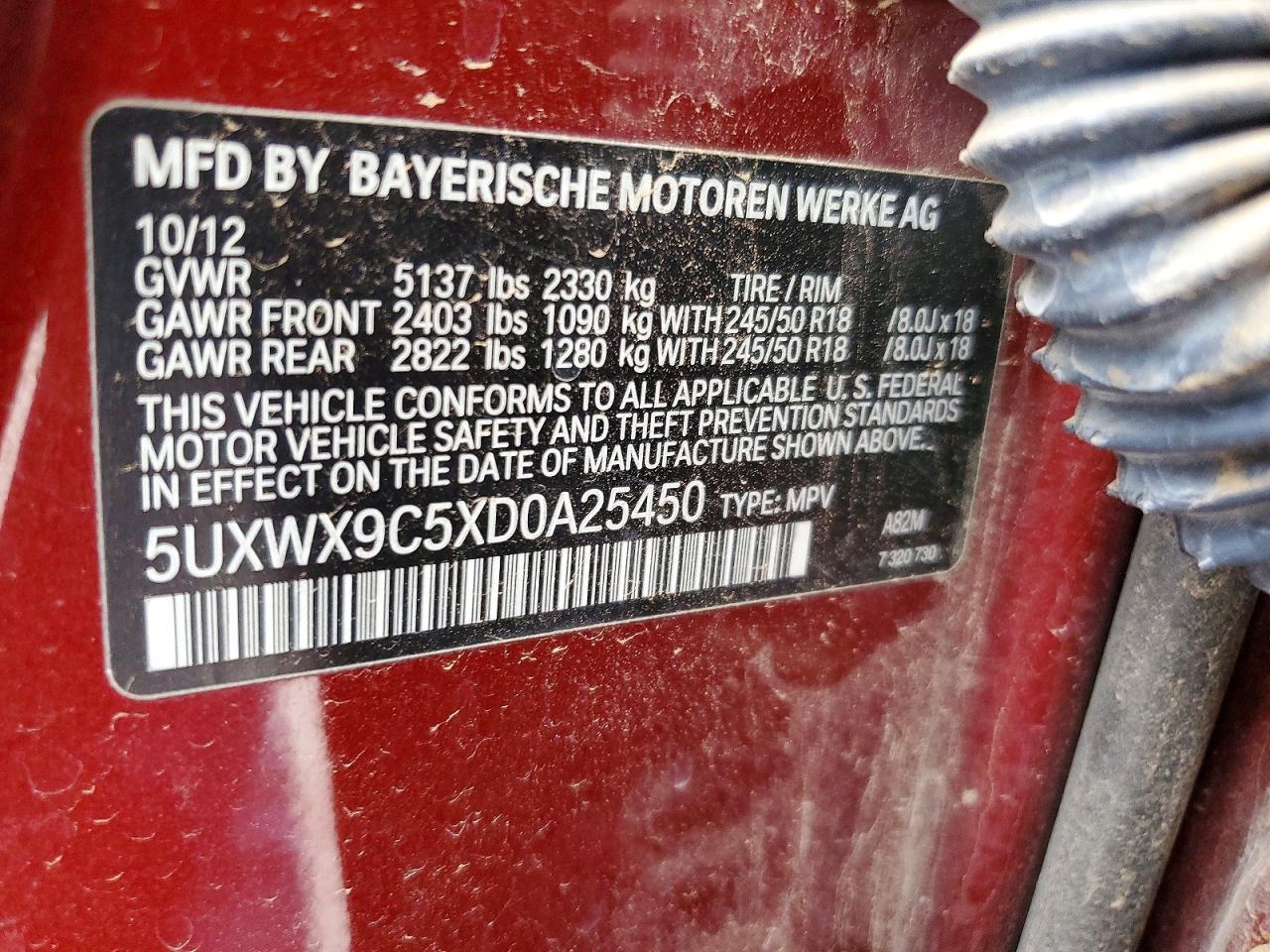 2013 BMW X3 xDrive28I - zdjęcie 12