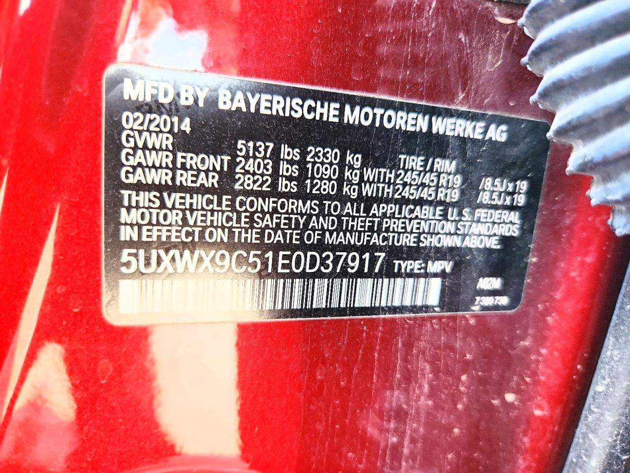 2014 BMW X3 xDrive28I - zdjęcie 13